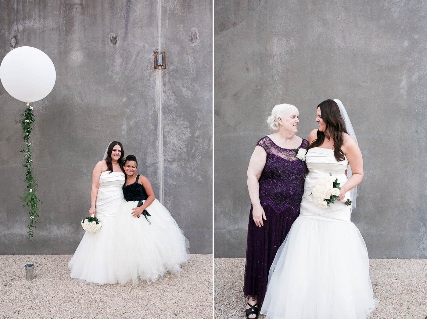 Classy Seattle Wedding with giant white balloon