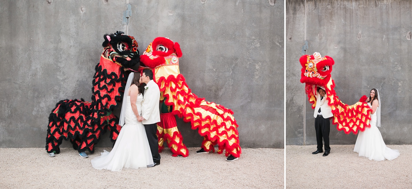 Mak Fai Washington Kung Fu Lion Dance at Wedding