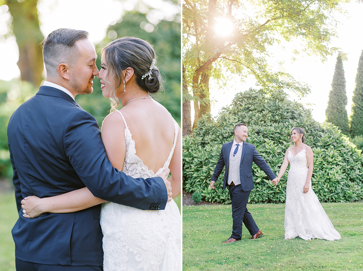 Bride and Groom at Laurel Creek Manor